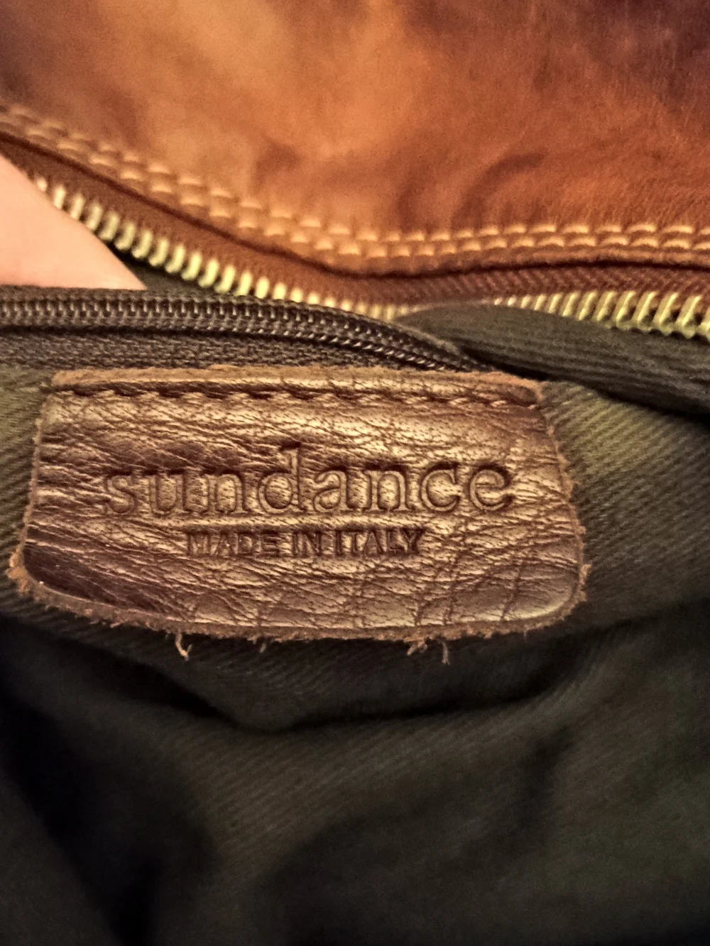 SUNDANCE BROWN ITALIAN LEATHER HANDBAG!! BEAUTIFUL! DISTRESSED